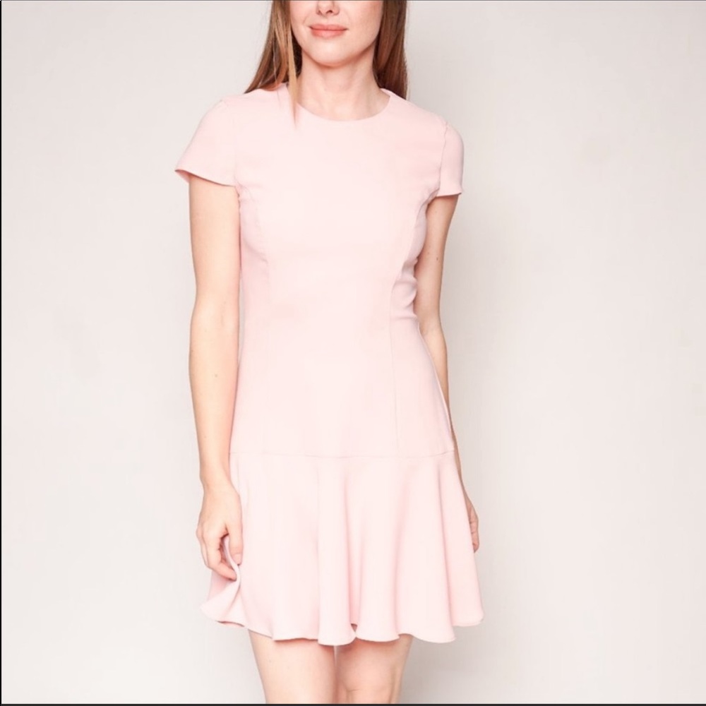 Amanda Uprichard pink short sleeved dress, size XS or P